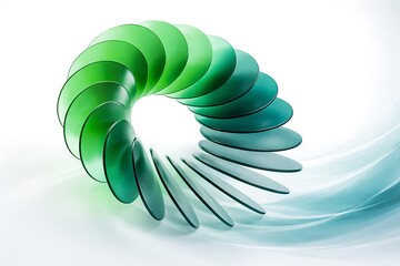 Modern Abstract 3D Glass Gradient Background