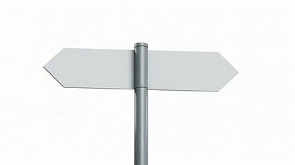 blank road sign isolated