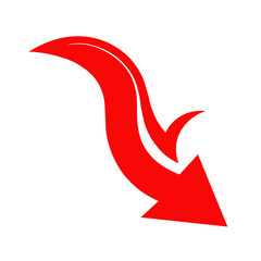 red and white arrows