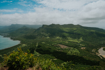 Panorama wyspy i laguna