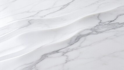 Obraz premium Luxe Calacatta: Polished White Marble with Gray Vein Design