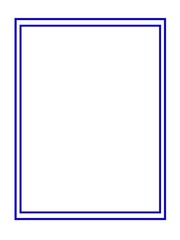 Obraz premium blue picture frame, Blank frame, blue frame, photo frame, border, 
