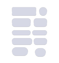 Fototapeta premium Liquid Glass UI Buttons Set with Glassmorphism Effect – Futuristic Transparent Web Interface Elements