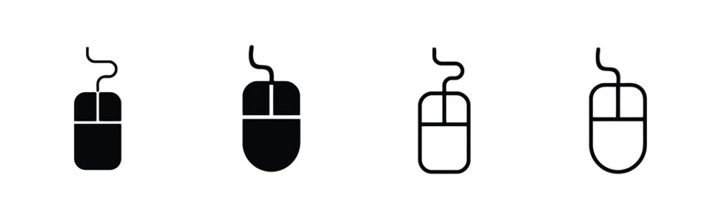 Obraz premium Computer mouse icons for technology and computer input