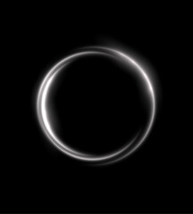 Obraz premium Cool metallic circle with luminous glitter creates sleek modern look. Ideal for tech or festive visuals.