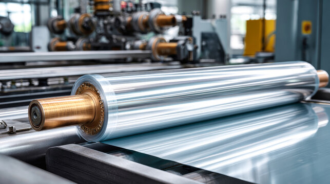 Metal rolling machine operating in a production facility for sheet manufacturing