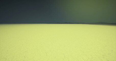 Endless yellow field under green horizon, vibrant canola blooms stretching to distant ridge, warm sunlight enhancing texture and color contrast, agricultural