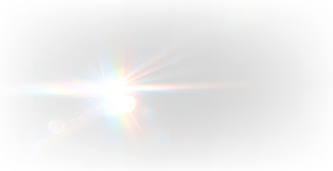 Shimmering Crystal Light Background with Magical Glitter Dust Rainbow Reflections Floating Glow Transparent PNG Effect © Василий Куриленко