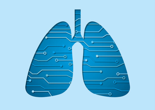 Lung diagnosis, conceptual illustration