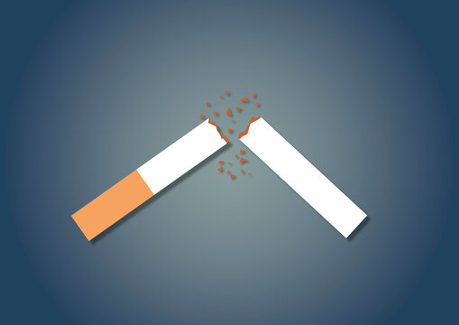 Smoking cessation, conceptual illustration