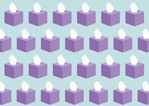 Tissue box, illustration