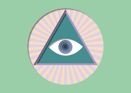 Third eye, conceptual illustration