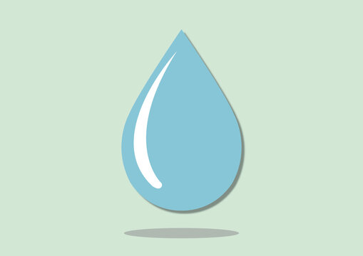 Drop of water, illustration