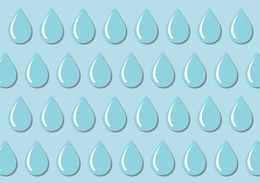 Drops of water, illustration