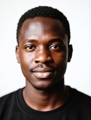 Obraz premium Simple administrative portrait of an average african person