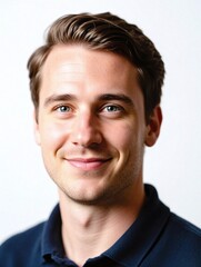 Fototapeta premium Simple administrative portrait of an average australian person