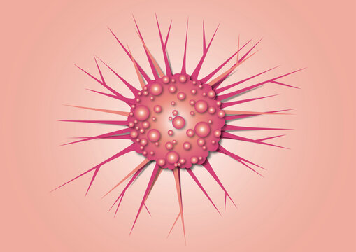 Cancer cell, conceptual illustration