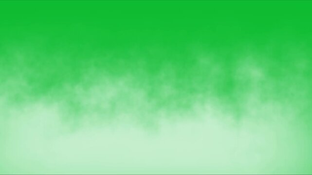 white smoke isolated green screen overlay. cartoon smoke blowing, with green screen. cloud sky animated green screen video 4k. Moving white smoke or fog green screen.