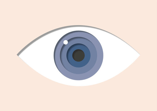Blue eye, illustration