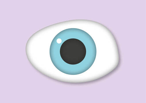 Eye cancer, illustration