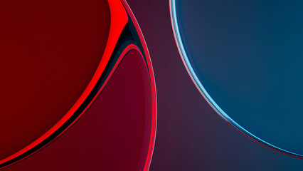 Abstract beautiful reflection and refraction glass. 3d rendering illustration not AI