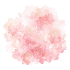 Fototapeta premium Delicate pink watercolor floral illustration.
