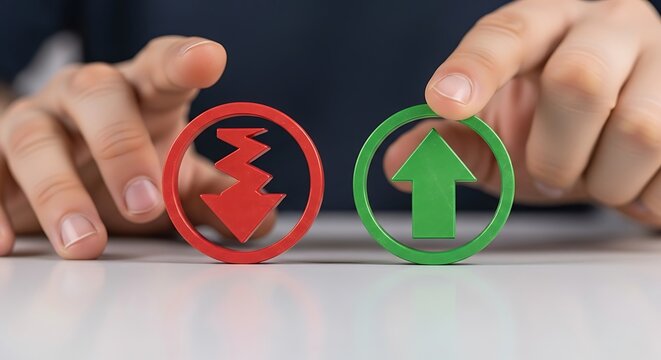 Contrasting directional symbols with human interaction on a table