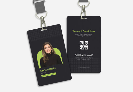Corporate Employee ID Card Template