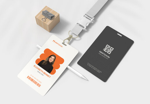 Corporate Identity Employee ID Card Design Layout
