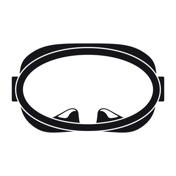 Diving mask icon, suitable for underwater activities and marine exploration in various conditions.