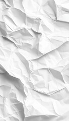 Obraz premium Crinkled White Surface for Creative Projects, Elegant Textured Background for Artistic Presentations