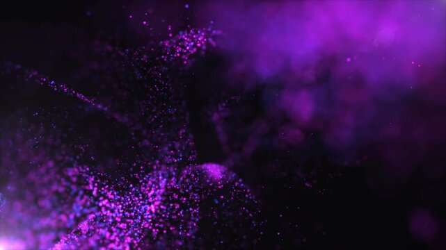 Violet purple glitter bokeh for luxury brands, premium products, and high-end marketing videos. Sophisticated royal sparkle effect background. Seamless 4K loop.