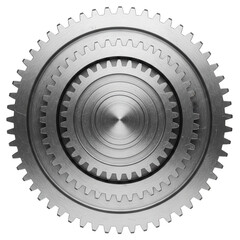 Concentric Metal Gears Interlocking Mechanism