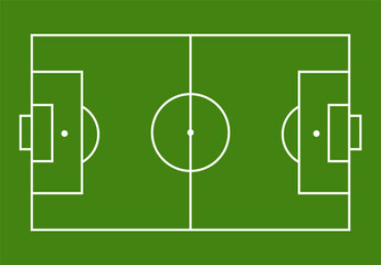 soccer field vector illustration © Suharno