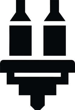 coso artifact spark plug silhouette vector illustration on transparent background
