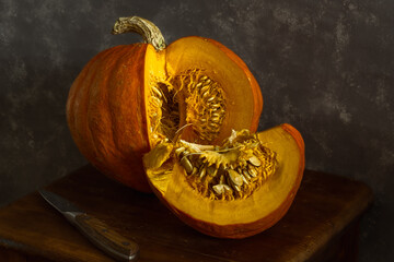 pumpkin on the table