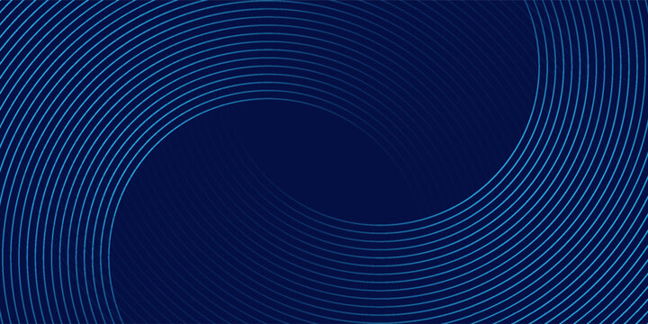 Abstract blue background with glowing curved lines. Shiny blue swirl curve lines design. Spiral lines. Geometric oval pattern. Futuristic technology concept. Vector illustration
