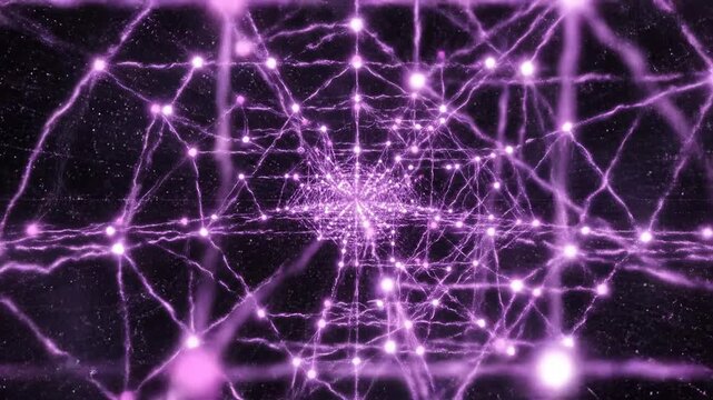 Electric Brain Web: The interconnected network of the brain illustrated in a visually arresting perspective, highlighting the neurological pathways of human thought and processing.