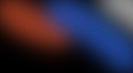 Vibrant Diagonal Grainy Gradient Background with Red, Blue, Grey Hues and Digital Noise Texture