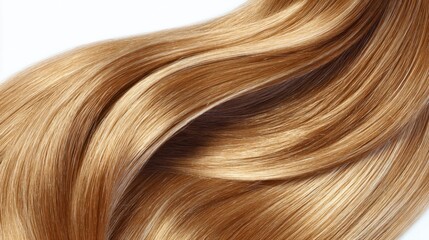 Fototapeta premium Luscious and Shining Golden Hair Texture on Light Background, Perfect for Beauty, Fashion, and Personal Care Projects, Highlighting Smooth and Healthy Locks
