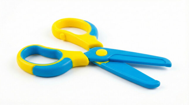 Safety Scissors for Kids Isolated on White