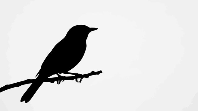 silhouette of a bird