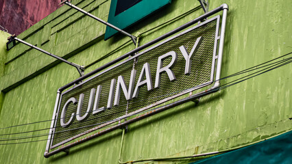 Fototapeta premium Culinary Signage A Sign of Delicious Things to Come