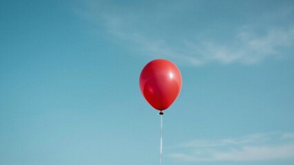 A Single Red Balloon in the Sky