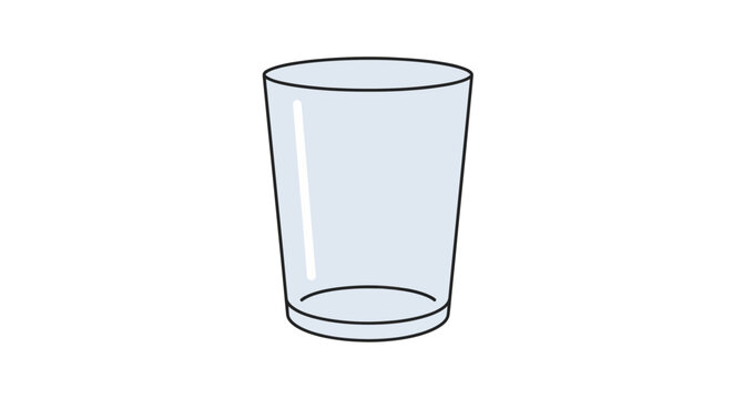 Glass Cup Container.