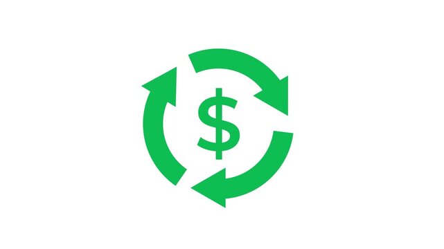 Monthly recurring revenue subscription business finance animation