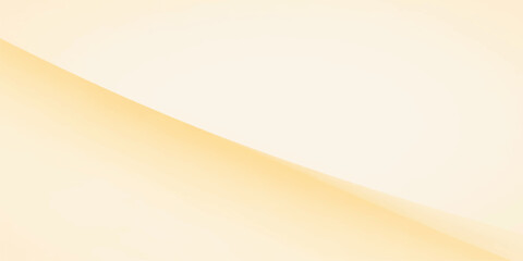 A vibrant abstract background vector illustration featuring golden orange waves and paper texture curves with a light gradient pattern for a blank wallpaper design