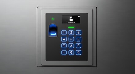 Biometric Fingerprint Access Control Keypad with Digital Security Authentication System
