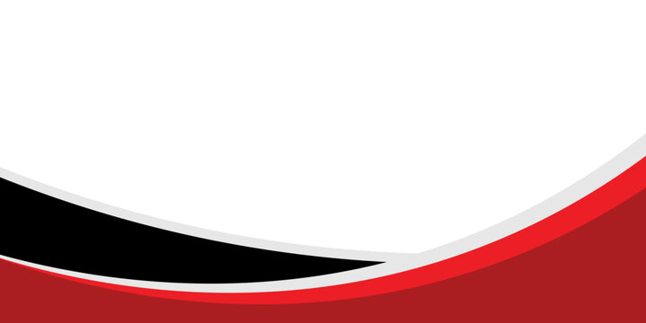 Vector red line background curve element with white space for text and message design, overlapping layers. vector illustration