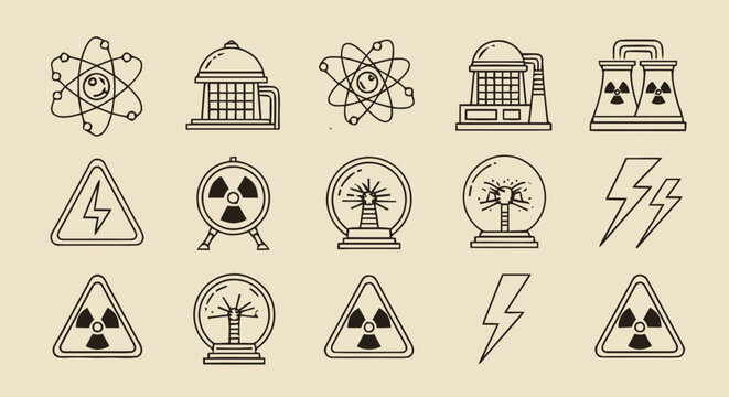 Nuclear Radiation Warning Signs and Symbols.